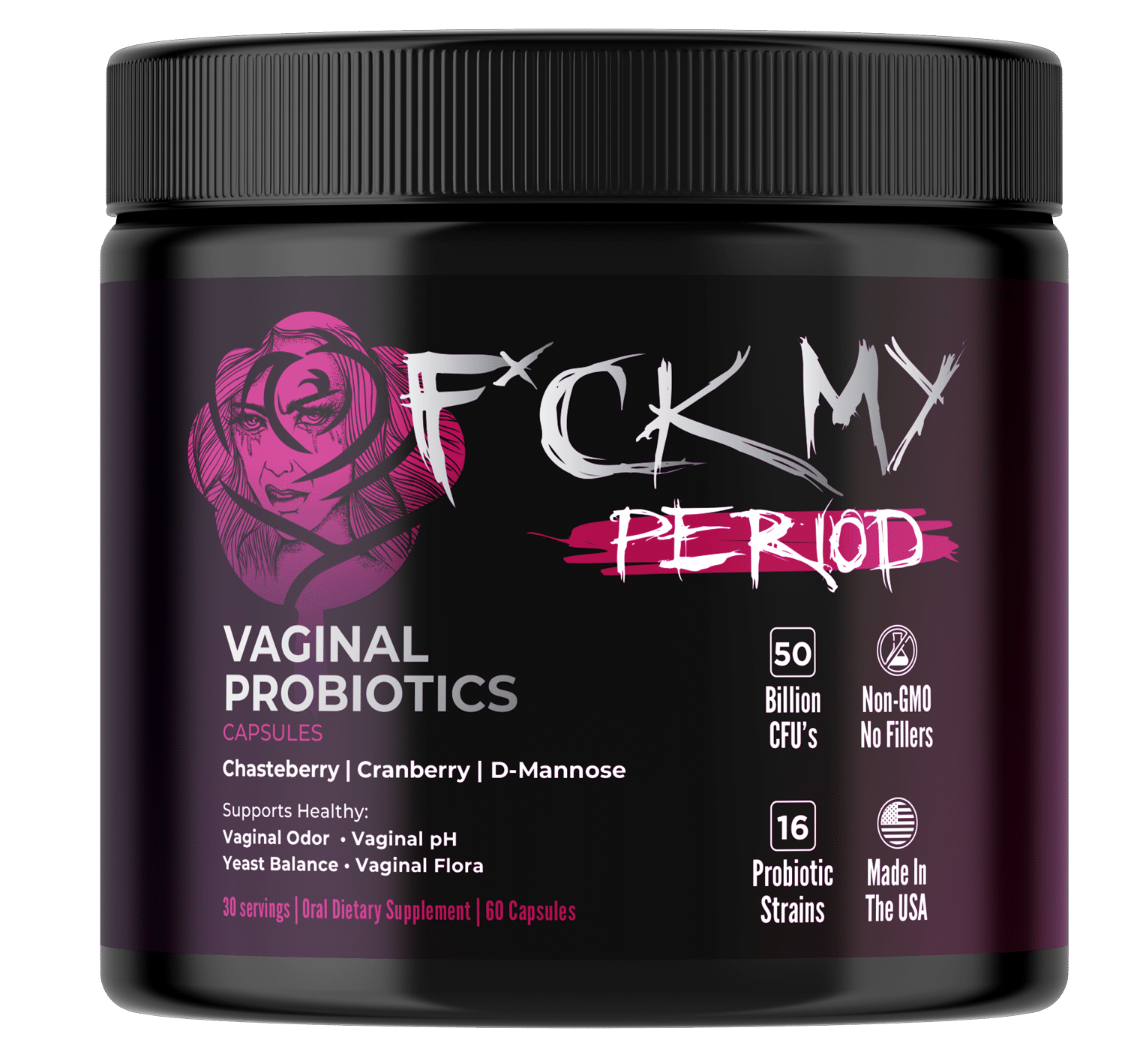 Official site for telling your Menstrual Symptoms to F*ck Off women's probiotics